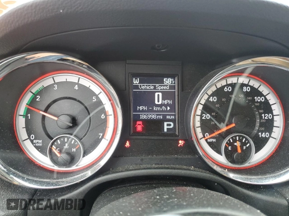 2011 Dodge Durango Citadel with VIN 1D4SE5GT3BC695425, listed as a Copart auction lot 57605535 with 186,998 mi miles and Salvage title. Bid and sale history available at DreamBid. Image 9.