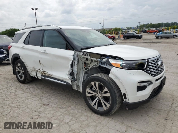 2020 Ford Explorer Platinum с VIN 1FM5K8HC1LGA13358, выставлен на аукционе Copart как лот 59809975 с пробегом 52 012 миль миль и Списание • Salvage title. История ставок и продаж доступна на DreamBid. Изображение 4.