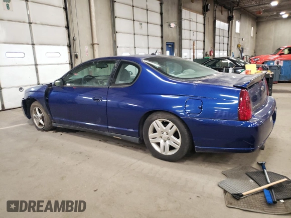 2006 Chevrolet Monte Carlo LT 3.9L with VIN 2G1WK161X69282469, listed as a Copart auction lot 48595425 with 158,310 mi miles and Clean Title. Bid and sale history available at carsss.com. Image 2.