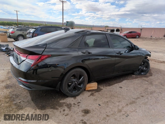 2023 Hyundai Elantra SEL with VIN 5NPLM4AG4PH095583, listed as a Copart auction lot 52349355 with 37,202 mi miles and Non repairable. Bid and sale history available at DreamBid. Image 3.
