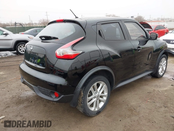 2015 Nissan Juke S with VIN JN8AF5MRXFT504124, listed as a IAAI auction lot 41711672 with 75,850 mi miles and . Bid and sale history available at DreamBid. Image 4.
