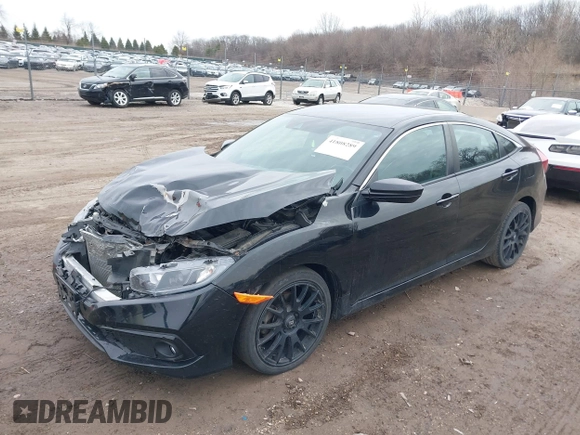 2020 Honda Civic Sedan Sport with VIN 19XFC2F89LE023377, listed as a IAAI auction lot 41808289 with 68,860 mi miles. Bid and sale history available at carsss.com. Image 17.