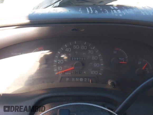 1997 Ford F-150 with VIN 1FTDX1723VKB04987, listed as a IAAI auction lot 41411405 with 234,750 mi miles and . Bid and sale history available at DreamBid. Image 7.