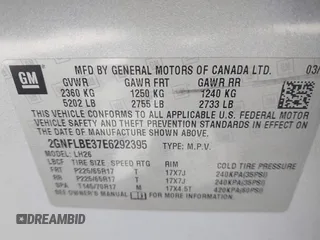 2014 Chevrolet Equinox LT with VIN 2GNFLBE37E6292395, listed as a IAAI auction lot 41948218 with 84,798 mi miles. Bid and sale history available at carsss.com. Image 9.