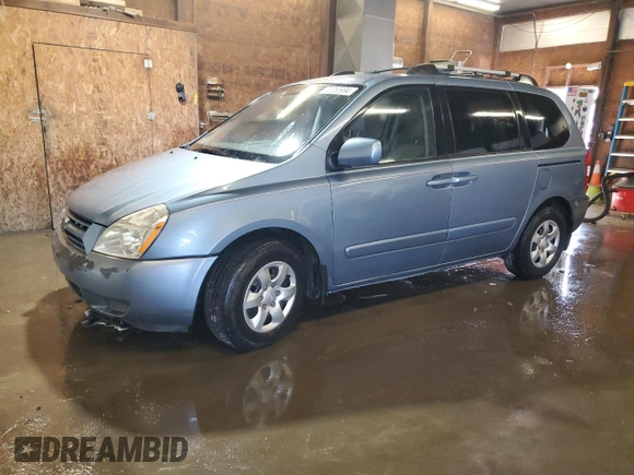 2008 Kia Sedona with VIN KNDMB133586267571, listed as a Copart auction lot 72355994 with 0 mi miles and Salvage Title. Bid and sale history available at carsss.com. Image 1.