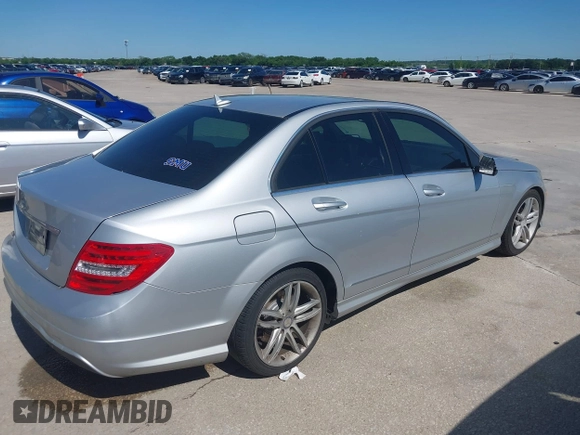 2013 Mercedes-Benz C-Class C 250 Sport with VIN WDDGF4HB4DR267627, listed as a IAAI auction lot 42088754 with 137,427 mi miles. Bid and sale history available at carsss.com. Image 4.