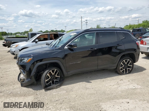 2018 Jeep Compass Limited z VIN 3C4NJDCB5JT246036, wystawiony jako Copart lot #55649324 z przebiegiem Nie podano mil oraz Nie do naprawy • Non repairable. Historia ofert i sprzedaży dostępna na DreamBid. Obrazek 1.