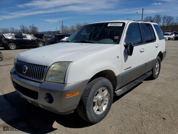 2002 Mercury Mountaineer Convenience w/4.6L with VIN 4M2ZU86W02ZJ29211, listed as a Copart auction lot 50200055 with 205,167 mi miles and Salvage Title. Bid and sale history available at carsss.com. Image 1.
