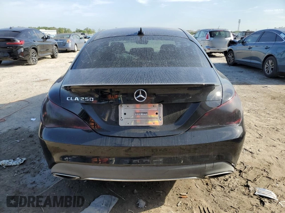 2018 Mercedes-Benz CLA 250 with VIN WDDSJ4EB8JN544053, listed as a Copart auction lot 54110205 with 80,860 mi miles and Clean Title. Bid and sale history available at DreamBid. Image 6.