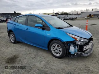 2019 Toyota Prius LE with VIN JTDL9RFU6K3003844, listed as a Copart auction lot 46900645 with 87,587 mi miles and Salvage Title. Bid and sale history available at DreamBid. Image 4.
