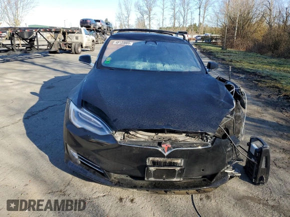 2019 Tesla Model S 100D с VIN 5YJSA1E45KF330891, выставлен на аукционе Copart как лот 48133005 с пробегом 53 018 миль миль и Списание • Salvage title. История ставок и продаж доступна на DreamBid. Изображение 5.