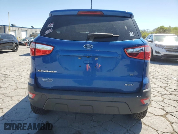 2021 Ford EcoSport SE z VIN MAJ6S3GL6MC409572, wystawiony jako Copart lot #53320685 z przebiegiem 26 448 mil mil oraz Szkoda całkowita • Salvage title. Historia ofert i sprzedaży dostępna na DreamBid. Obrazek 6.