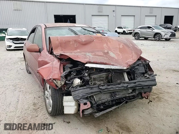 2008 Kia Spectra SX with VIN KNAFE121885021116, listed as a Copart auction lot 51137775 with 228,853 mi miles and Salvage Title. Bid and sale history available at carsss.com. Image 10.
