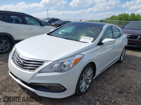 2017 Hyundai Azera Limited with VIN KMHFH4JG8HA591542, listed as a IAAI auction lot 42020982 with 75,174 mi miles and . Bid and sale history available at carsss.com. Image 21.