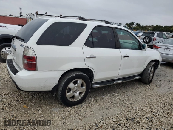 2005 Acura MDX with VIN 2HNYD18215H535581, listed as a Copart auction lot 41804985 with 183,248 mi miles and Salvage Title. Bid and sale history available at carsss.com. Image 3.