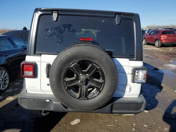 2018 Jeep Wrangler Unlimited Sport S with VIN 1C4HJXDN3JW302976, listed as a Copart auction lot 56457455 with 97,859 mi miles and Non repairable. Bid and sale history available at DreamBid. Image 6.