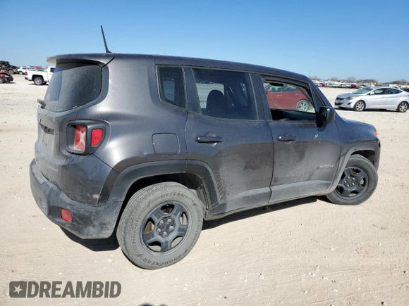 2018 Jeep Renegade Sport with VIN ZACCJAAB8JPG97428, listed as a Copart auction lot 87673395 with 91,391 mi miles and Salvage Title. Bid and sale history available at DreamBid. Image 3.