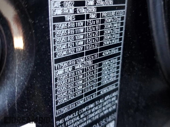 2023 Land Rover Range Rover Velar R-Dynamic S z VIN SALYT2EX9PA353488, wystawiony jako Copart lot #53002945 z przebiegiem 25 086 mil mil oraz Szkoda całkowita • Salvage title. Historia ofert i sprzedaży dostępna na DreamBid. Obrazek 15.