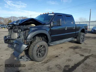 2016 Ford Super Duty F-250 SRW Lariat with VIN 1FT7W2B60GEA34365, listed as a Copart auction lot 46854155 with 87,840 mi miles and Salvage Title. Bid and sale history available at carsss.com. Image 1.