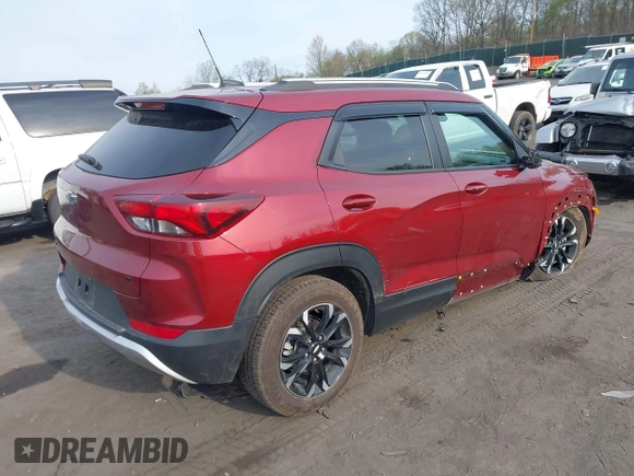 2022 Chevrolet TrailBlazer LT with VIN KL79MRSL8NB096010, listed as a IAAI auction lot 42106834 with 37,697 mi miles and . Bid and sale history available at DreamBid. Image 4.