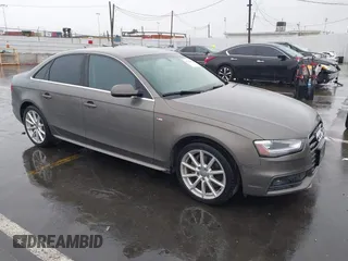 2014 Audi A4 Premium Plus with VIN WAUFFAFL2EN042337, listed as a IAAI auction lot 41721822 with 109,390 mi miles. Bid and sale history available at carsss.com. Image 1.