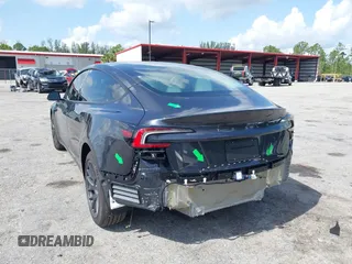 2025 Tesla Model 3 Long Range with VIN 5YJ3E1EA7SF940208, listed as a IAAI auction lot 42433793 with 1,983 mi miles and . Bid and sale history available at DreamBid. Image 6.