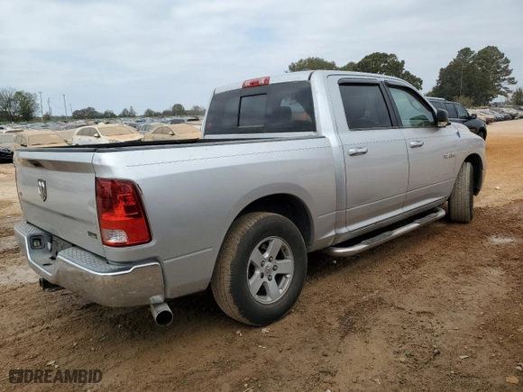 2010 Dodge Ram 1500 SLT with VIN 1D7RB1CP6AS132451, listed as a Copart auction lot 78466284 with 21,287 mi miles and Salvage Title. Bid and sale history available at carsss.com. Image 3.