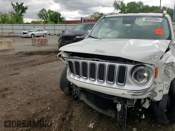 2015 Jeep Renegade Limited с VIN ZACCJADT0FPB57319, выставлен на аукционе Copart как лот 58262505 с пробегом Не указан миль и Списание • Salvage title. История ставок и продаж доступна на DreamBid. Изображение 14.