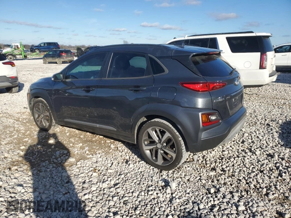 2020 Hyundai Kona Limited with VIN KM8K33A51LU416806, listed as a Copart auction lot 82025224 with 118,646 mi miles and Non Repairable. Bid and sale history available at carsss.com. Image 2.