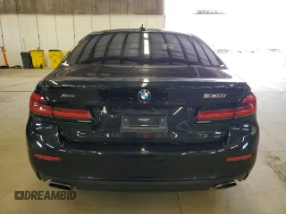2021 BMW 5 Series 530i xDrive with VIN WBA13BJ09MWW98601, listed as a Copart auction lot 50370205 with 40,987 mi miles and Salvage Title. Bid and sale history available at carsss.com. Image 6.