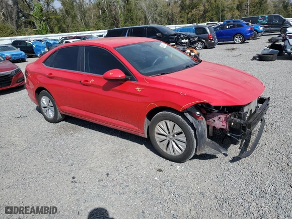 2019 Volkswagen Jetta S with VIN 3VWC57BUXKM054524, listed as a Copart auction lot 46931165 with 42,036 mi miles and Salvage Title. Bid and sale history available at carsss.com. Image 4.