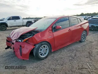 2020 Toyota Prius L Eco with VIN JTDKARFU3L3114047, listed as a Copart auction lot 63781215 with 57,409 mi miles and Salvage title. Bid and sale history available at DreamBid. Image 1.