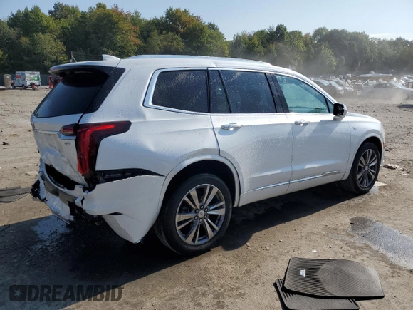 2021 Cadillac XT6 Premium Luxury with VIN 1GYKPDRS2MZ159016, listed as a Copart auction lot 72213804 with 45,190 mi miles and Salvage Title. Bid and sale history available at carsss.com. Image 3.