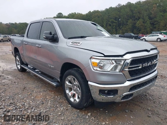 2022 Ram 1500 Lone Star with VIN 1C6RREFM6NN408489, listed as a IAAI auction lot 40797821 with Not provided miles and . Bid and sale history available at DreamBid. Image 1.