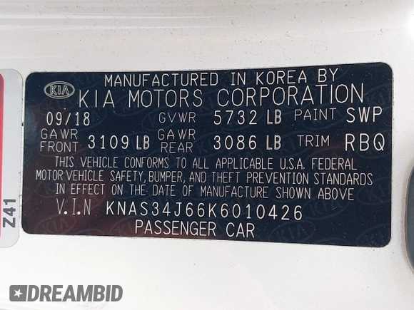 2019 Kia K900 z VIN KNAS34J66K6010426, wystawiony jako IAAI lot #42107537 z przebiegiem 68 601 mil mil oraz . Historia ofert i sprzedaży dostępna na DreamBid. Obrazek 9.