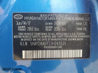 2018 Hyundai Elantra Value Edition with VIN 5NPD84LF2JH243525, listed as a Copart auction lot 51853365 with 48,882 mi miles and Salvage Title. Bid and sale history available at carsss.com. Image 13.
