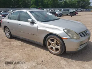 2004 Infiniti G35 w/Leather z VIN JNKCV51E64M104415, wystawiony jako IAAI lot #42148230 z przebiegiem 165 674 mil mil oraz . Historia ofert i sprzedaży dostępna na DreamBid. Obrazek 1.