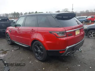 2018 Land Rover Range Rover Sport HSE with VIN SALWR2RVXJA186399, listed as a IAAI auction lot 41077754 with 50,590 mi miles. Bid and sale history available at carsss.com. Image 3.