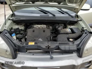 2008 Hyundai Tucson SE with VIN KM8JN12D28U895860, listed as a Copart auction lot 75031204 with 59,376 mi miles and Non Repairable. Bid and sale history available at carsss.com. Image 11.