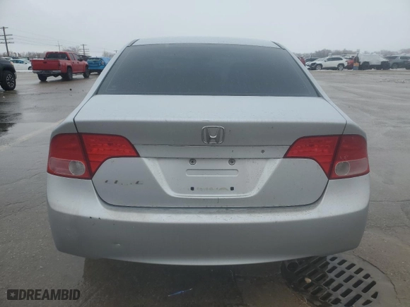 2007 Honda Civic Sdn EX with VIN 1HGFA16807L082882, listed as a Copart auction lot 43830545 with 175,148 mi miles and Salvage Title. Bid and sale history available at carsss.com. Image 6.