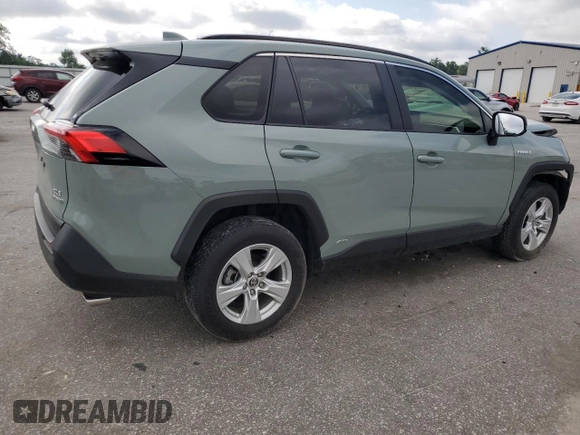 2020 Toyota RAV4 Hybrid XLE with VIN JTMR6RFV5LD003115, listed as a Copart auction lot 60966755 with 53,942 mi miles and Salvage title. Bid and sale history available at DreamBid. Image 3.