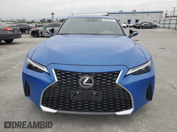 2022 Lexus IS with VIN JTHAA1D26N5122731, listed as a Copart auction lot 50445945 with 42,388 mi miles and Salvage Title. Bid and sale history available at carsss.com. Image 5.