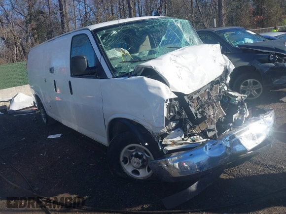2019 Chevrolet Express Cargo with VIN 1GCWGBFG8K1317771, listed as a IAAI auction lot 41205692 with Not provided miles and . Bid and sale history available at DreamBid. Image 1.