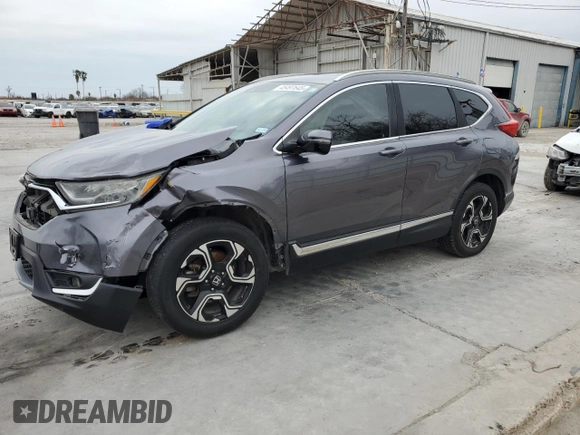 2017 Honda CR-V Touring with VIN 5J6RW2H97HL060219, listed as a Copart auction lot 45497645 with 144,724 mi miles and Salvage Title. Bid and sale history available at carsss.com. Image 1.
