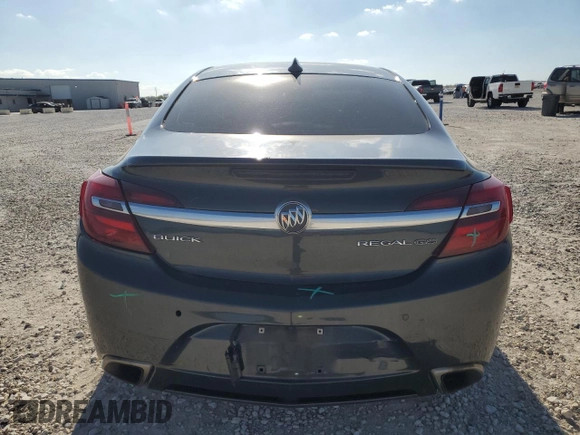 2016 Buick Regal GS with VIN 2G4GU5GX9G9108678, listed as a Copart auction lot 80263184 with 124,256 mi miles and Salvage Title. Bid and sale history available at carsss.com. Image 6.