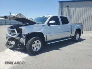 2013 GMC Sierra 1500 SLT with VIN 3GTP2WE71DG157541, listed as a Copart auction lot 62363665 with 56,143 mi miles and Salvage title. Bid and sale history available at DreamBid. Image 1.