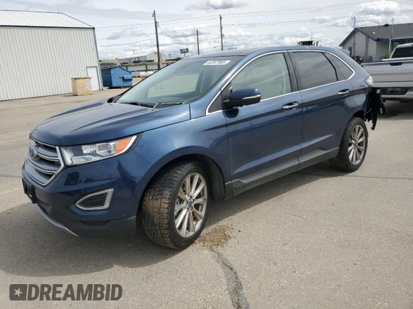 2017 Ford Edge Titanium z VIN 2FMPK4K99HBB80127, wystawiony jako Copart lot #52397985 z przebiegiem 113 731 mil mil oraz Szkody całkowita. Historia ofert i sprzedaży dostępna na DreamBid. Obrazek 1.