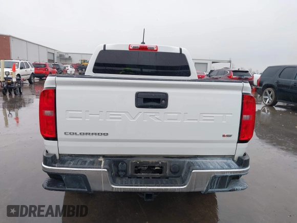 2022 Chevrolet Colorado 2WD Work Truck with VIN 1GCGSBEN7N1330924, listed as a IAAI auction lot 41592191 with 33,885 mi miles. Bid and sale history available at carsss.com. Image 17.