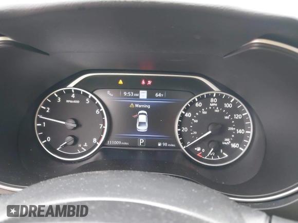 2019 Nissan Maxima SV with VIN 1N4AA6AV2KC379623, listed as a IAAI auction lot 41914602 with 111,009 mi miles and . Bid and sale history available at DreamBid. Image 7.