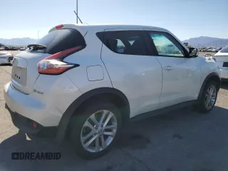 2015 Nissan Juke SV with VIN JN8AF5MVXFT563820, listed as a Copart auction lot 56434305 with 103,265 mi miles and Salvage title. Bid and sale history available at DreamBid. Image 3.